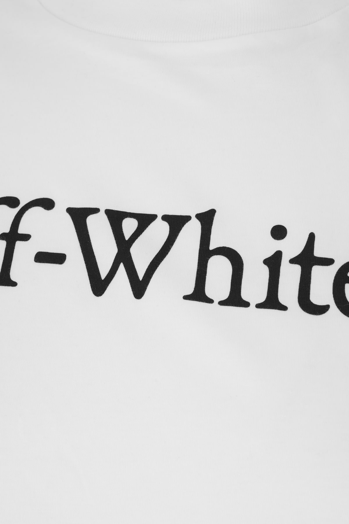 Shop Off-white White Cotton Oversize T-shirt In White Black