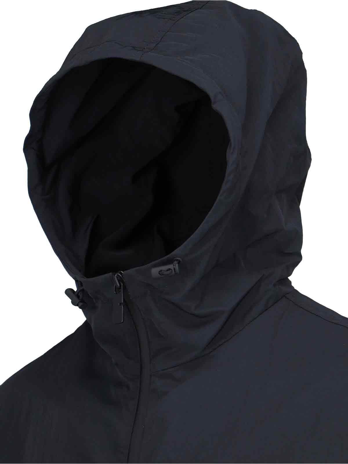 Burberry Ekd Patch Windbreaker Jacket In Black