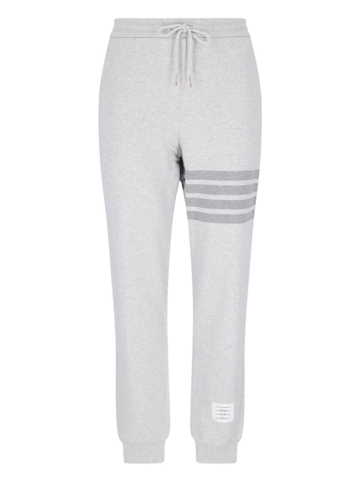 Shop Thom Browne 4bars Sports Trousers In Gray