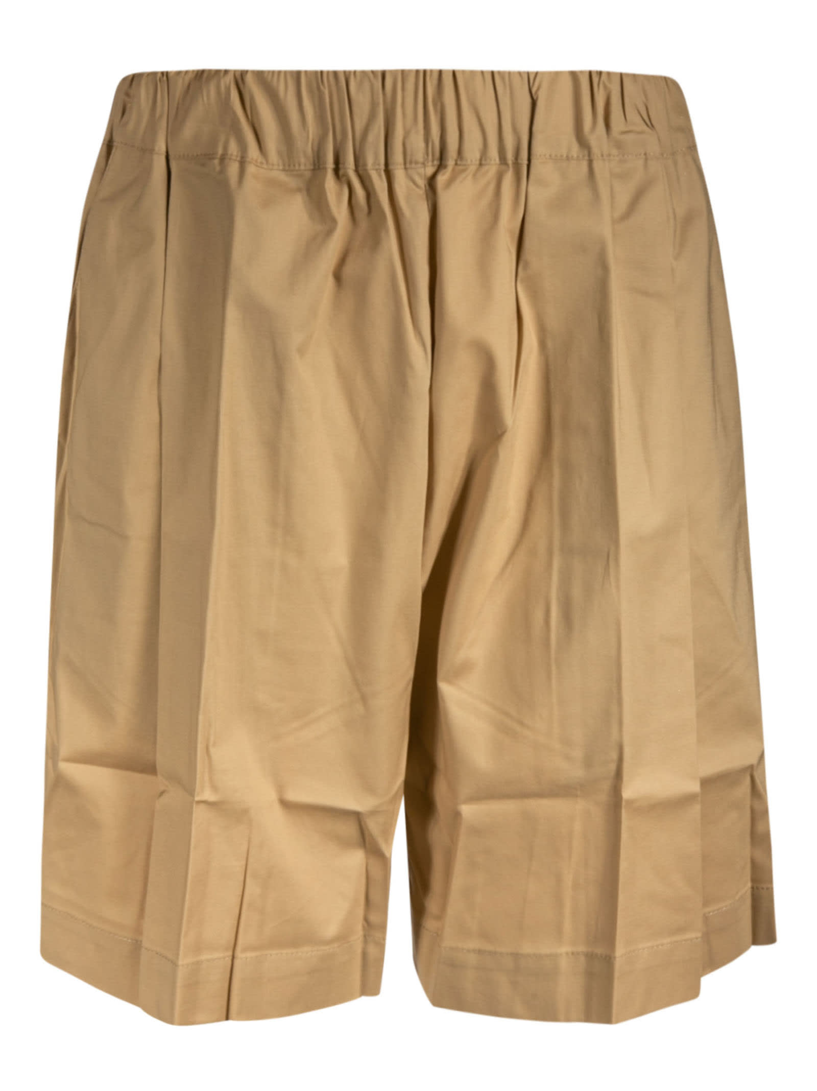 Laneus Ribbed Waist Trousers In Beige