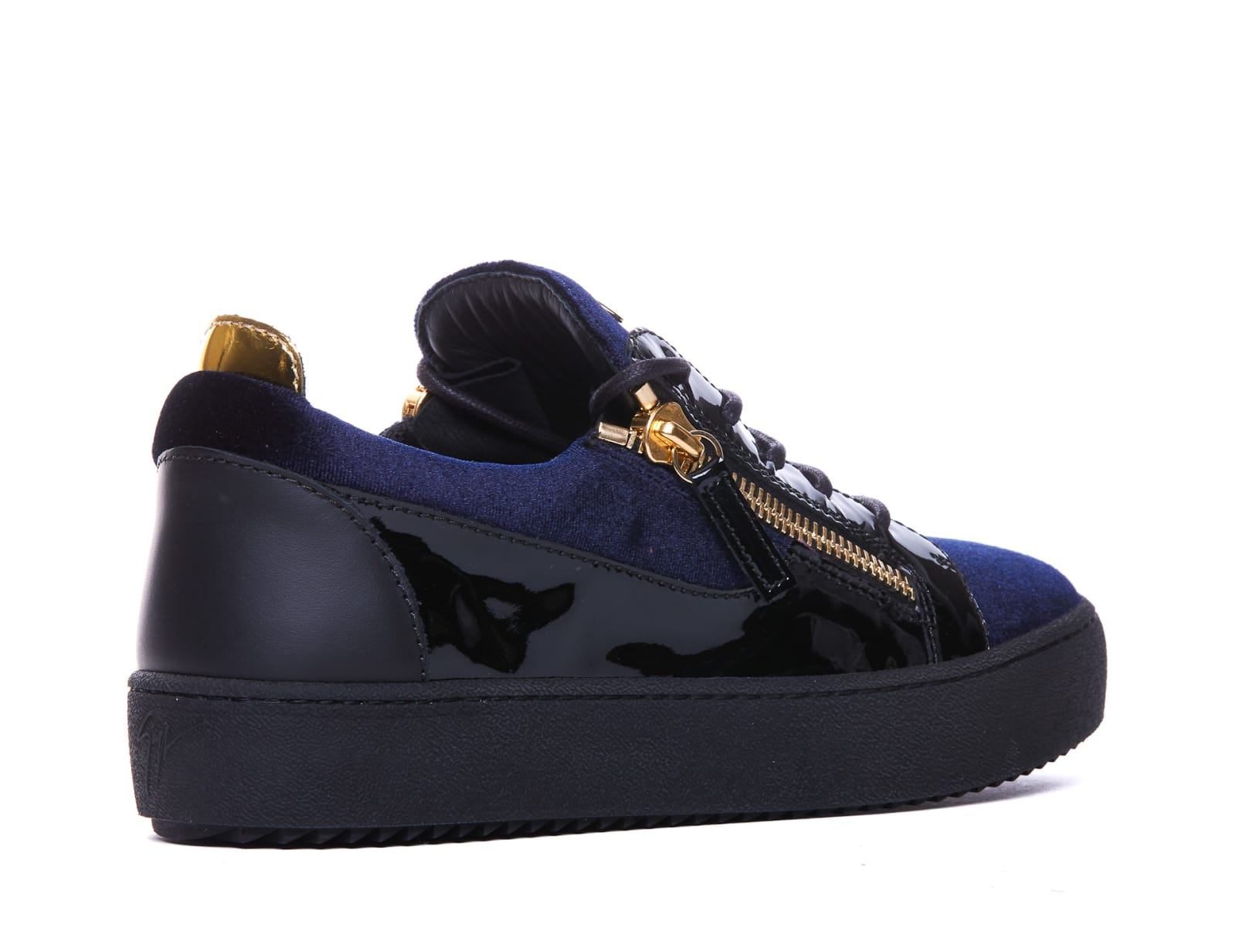 Shop Giuseppe Zanotti Frankie Sneakers In Blue