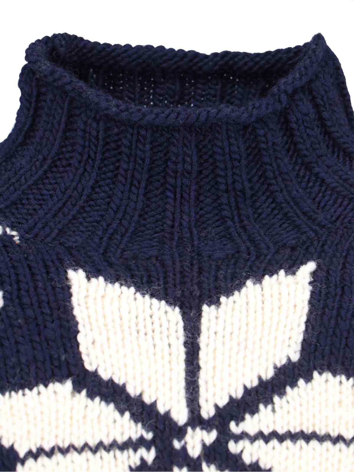 Shop Polo Ralph Lauren Fair Isle Sweater In Blue