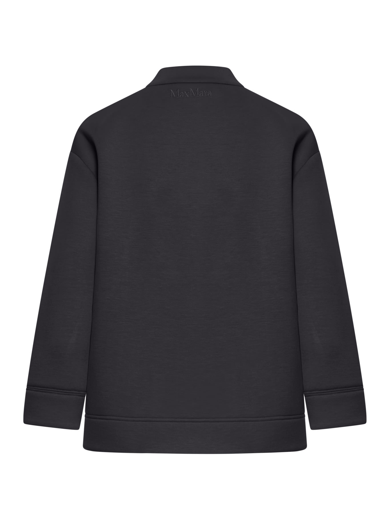 Shop 's Max Mara Scuba Jersey Bomber Jacket In Black