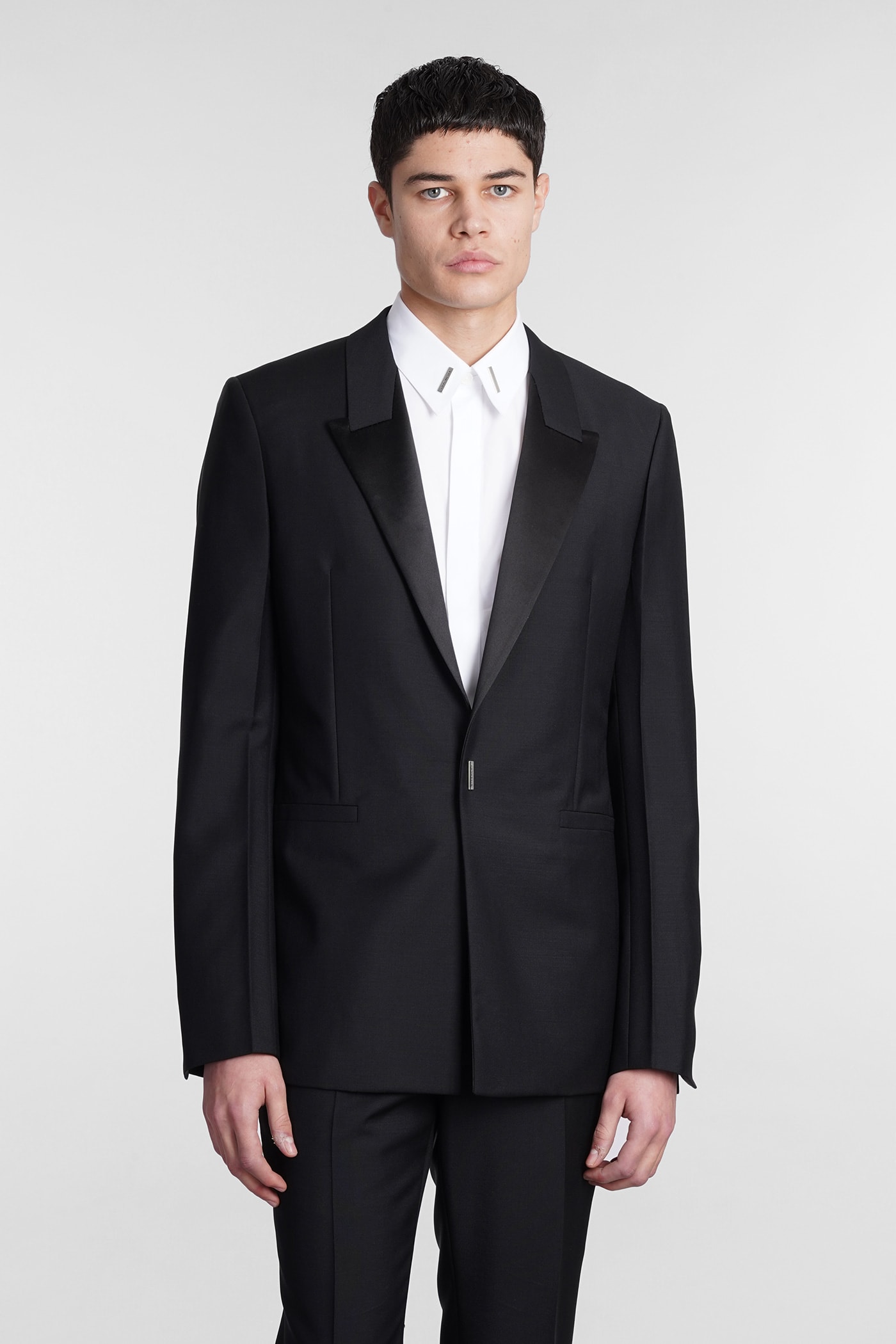 GIVENCHY CLASSIC JACKET IN BLACK WOOL