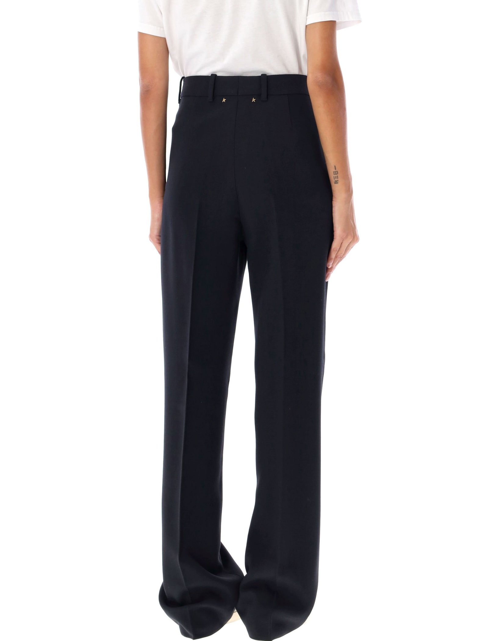 Shop Golden Goose Relaxed Pants In Poplar Night