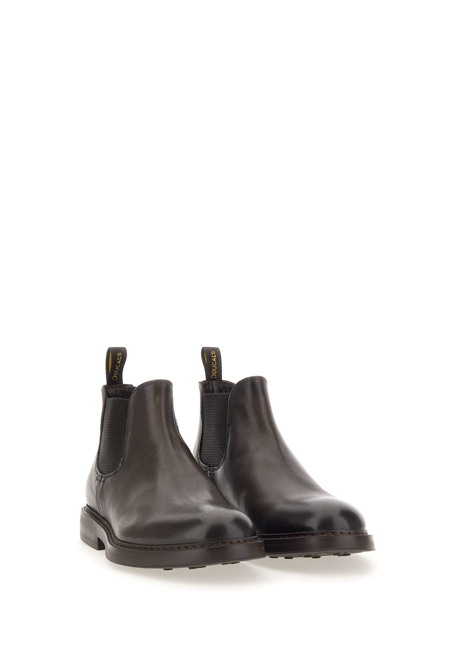 Shop Doucal's Triumph Leather Boots In Moro