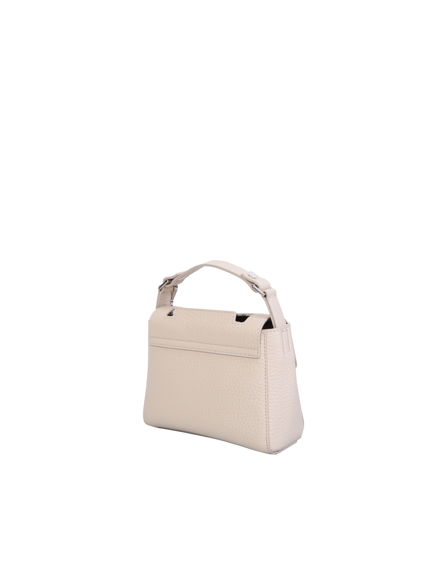 Shop Orciani Ivory Sveva Soft Mini Bag In White