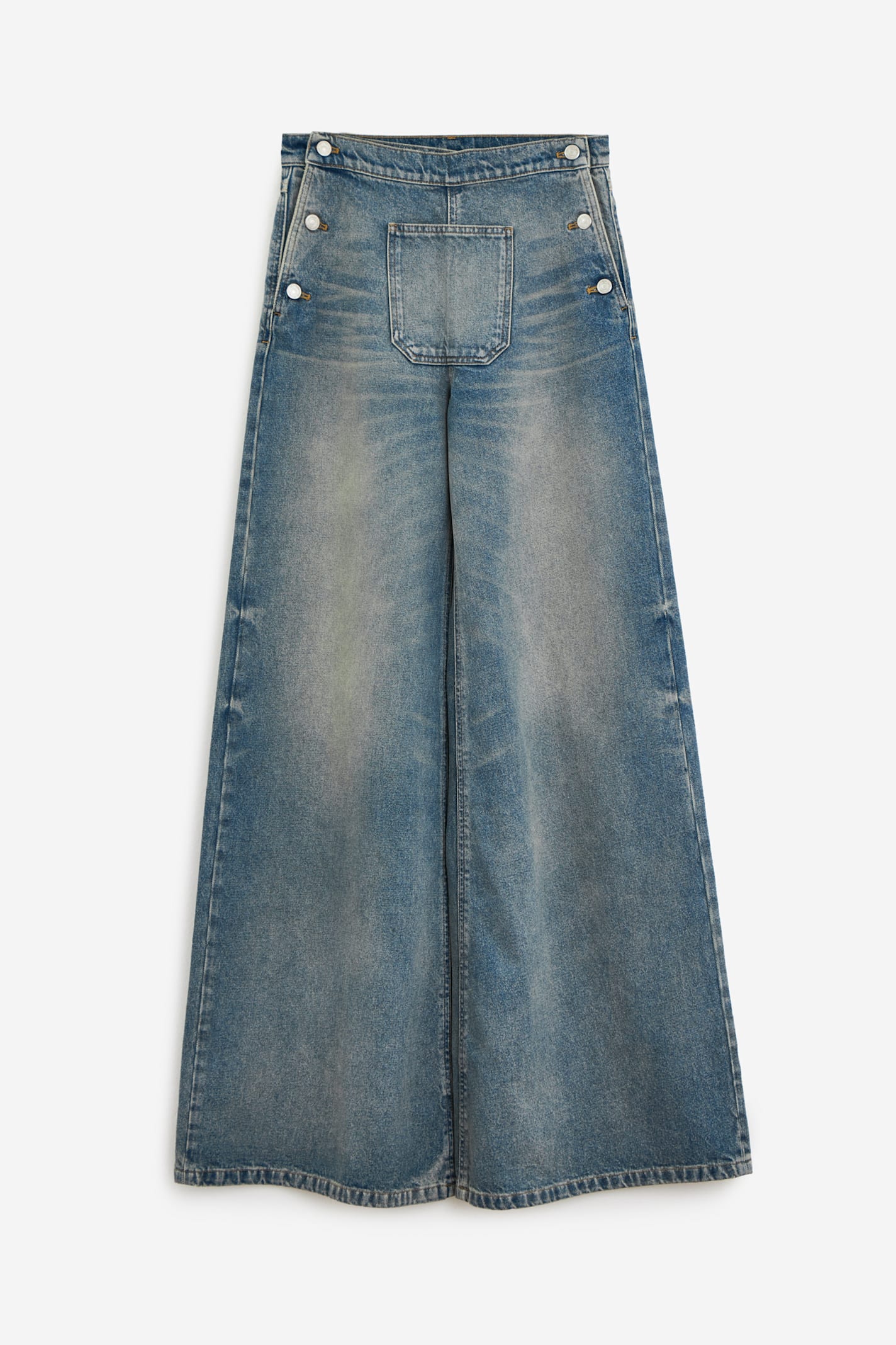 Courrèges Baggy One Pocket Jeans In Blue