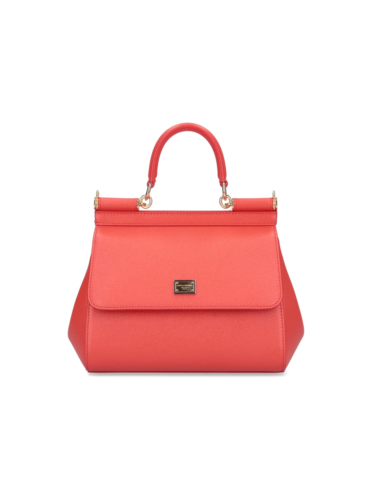 Shop Dolce & Gabbana Medium Handbag Sicily In Red