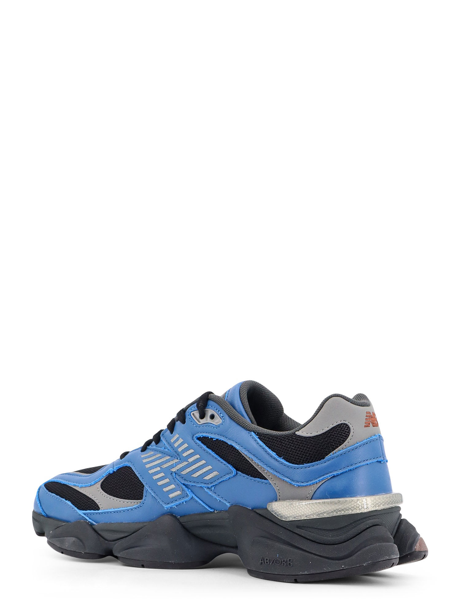 Shop New Balance Leather And Mesh Sneakers In Blue