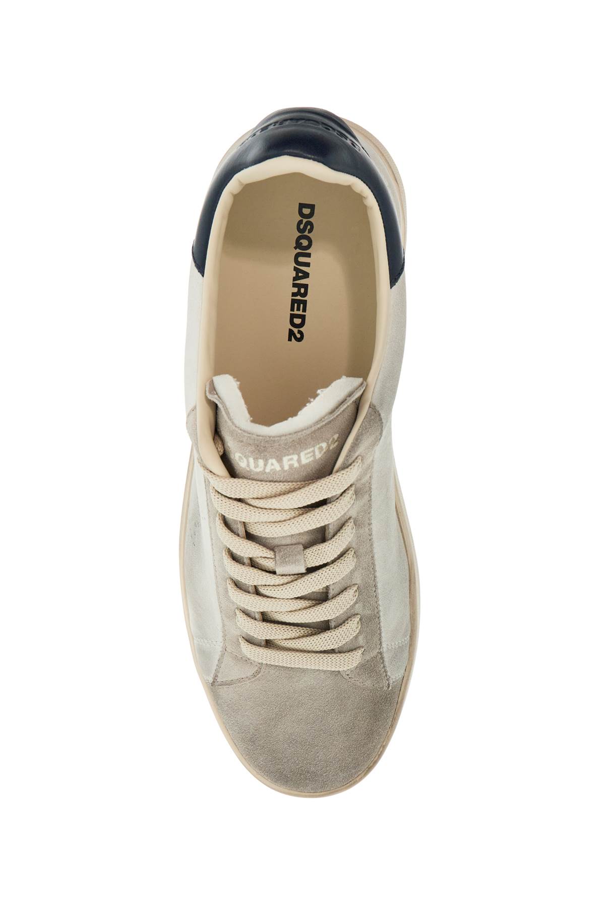 Dsquared2 Sneakers Box Men In Bianco Sporco+navy (white)
