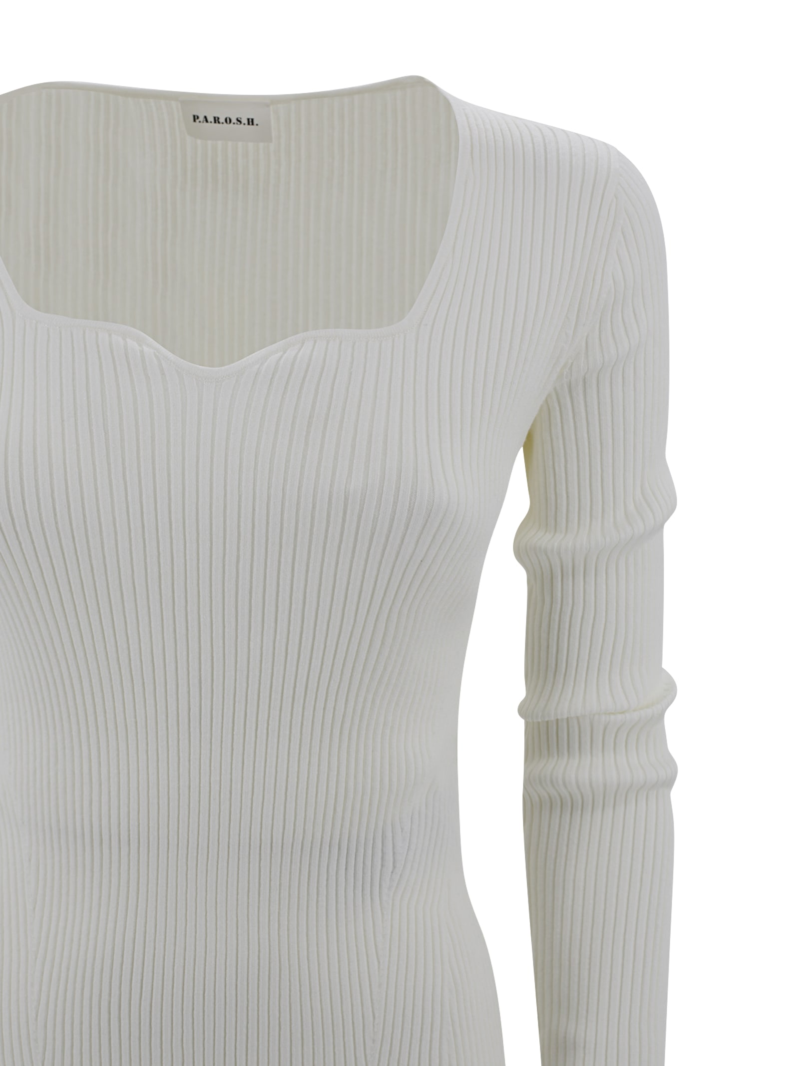 Shop P.a.r.o.s.h Romy Jumper In Cream