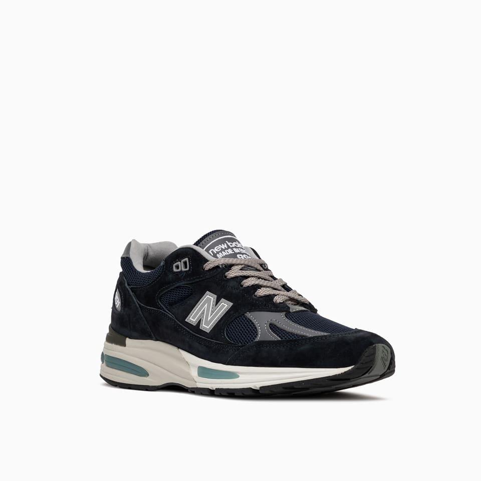 Shop New Balance 991v2 Made In Uk Sneakers U991nv2 In Navy D