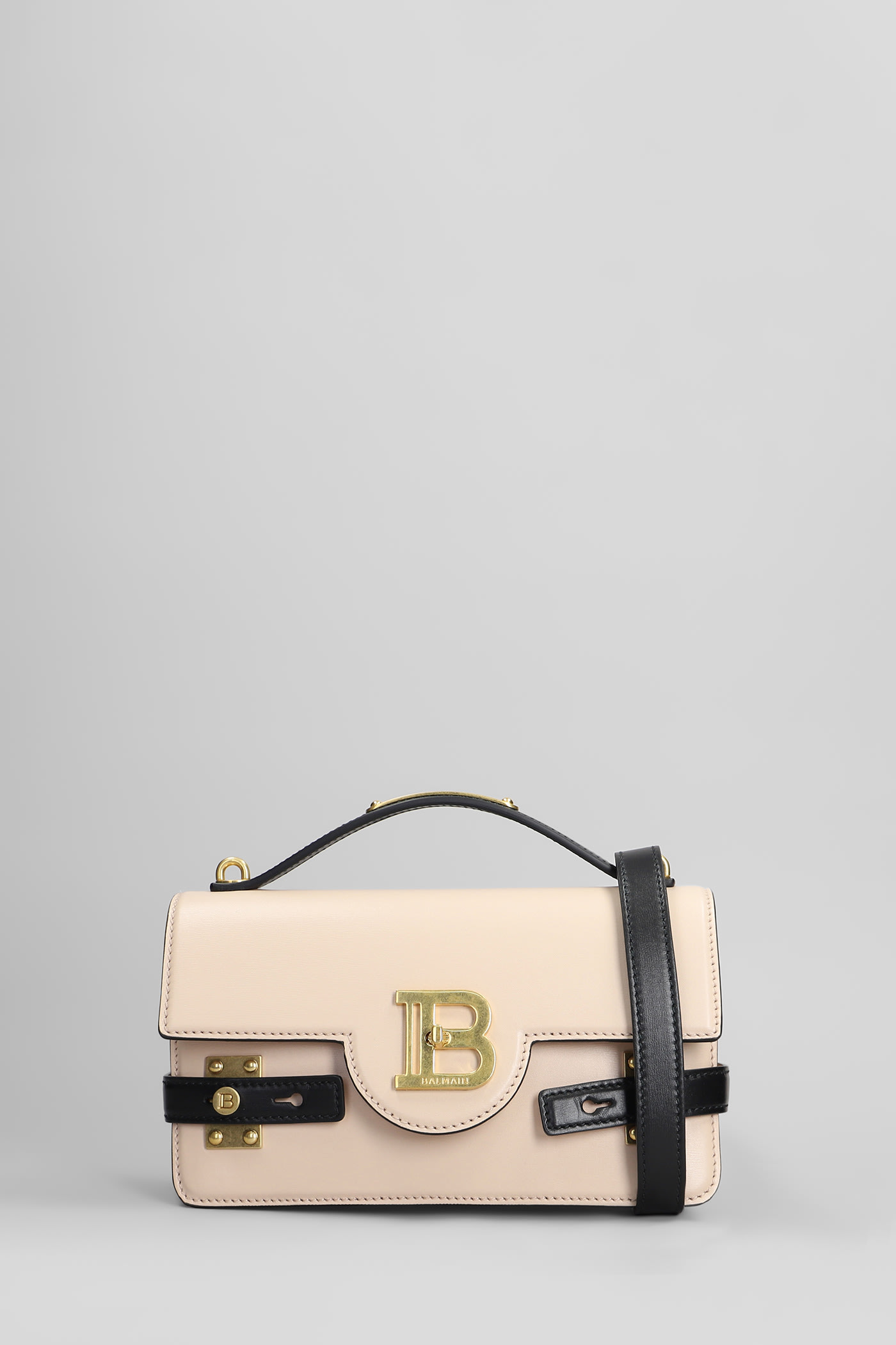 Balmain B Buzz 24 Shoulder Bag In Rose-pink Leather