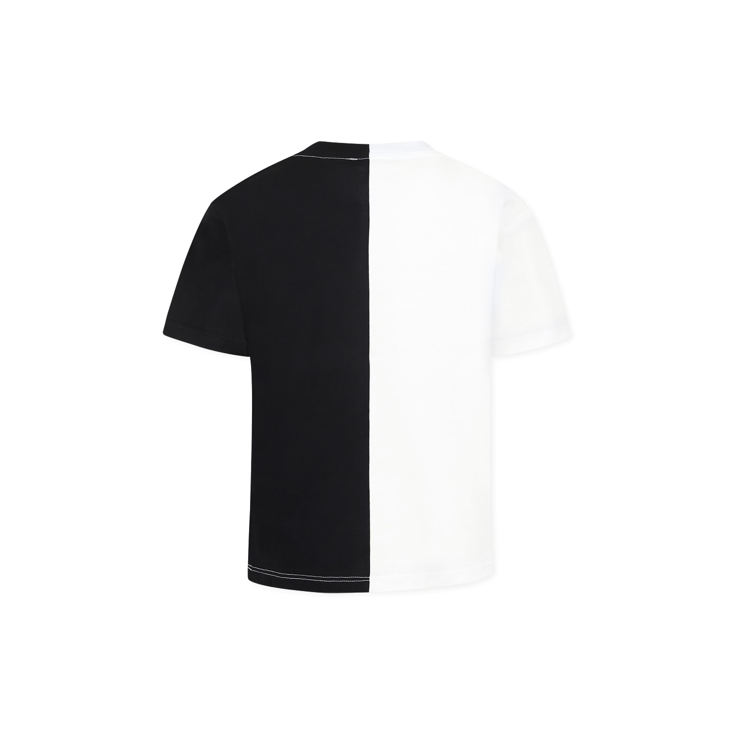 Shop Balmain Multicolor T-shirt For Kids With Logo
