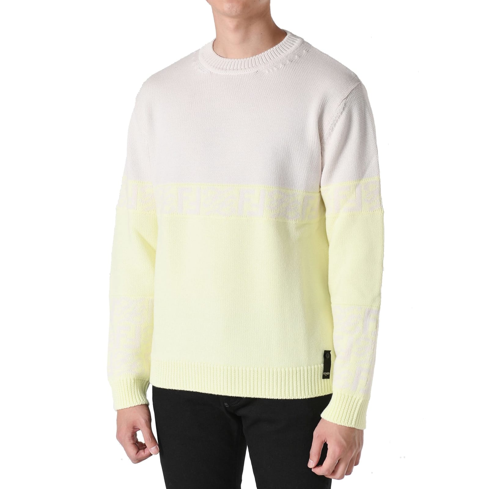 Shop Fendi Sweater In Yellow
