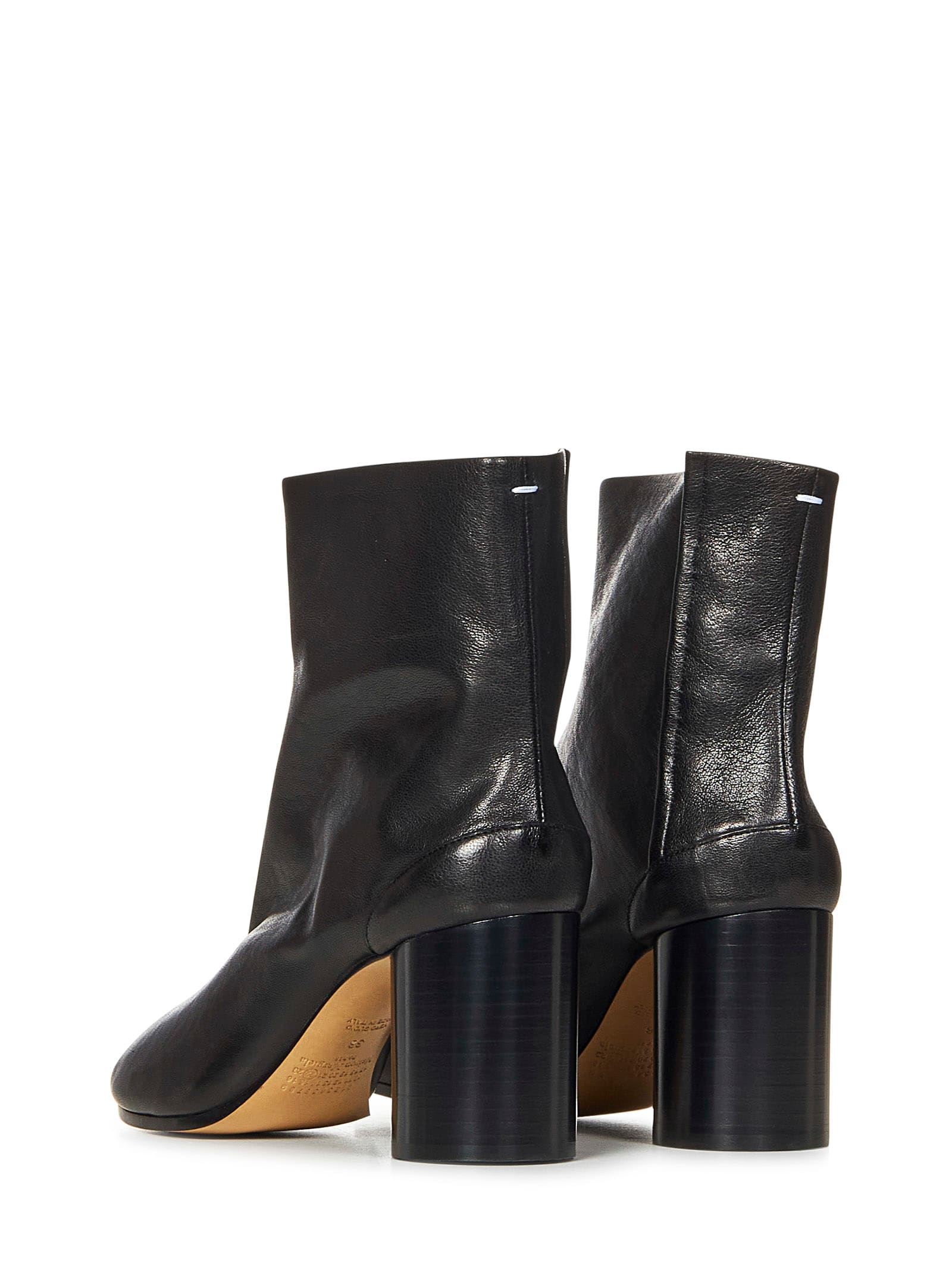 Shop Maison Margiela Tabi Boots In Black