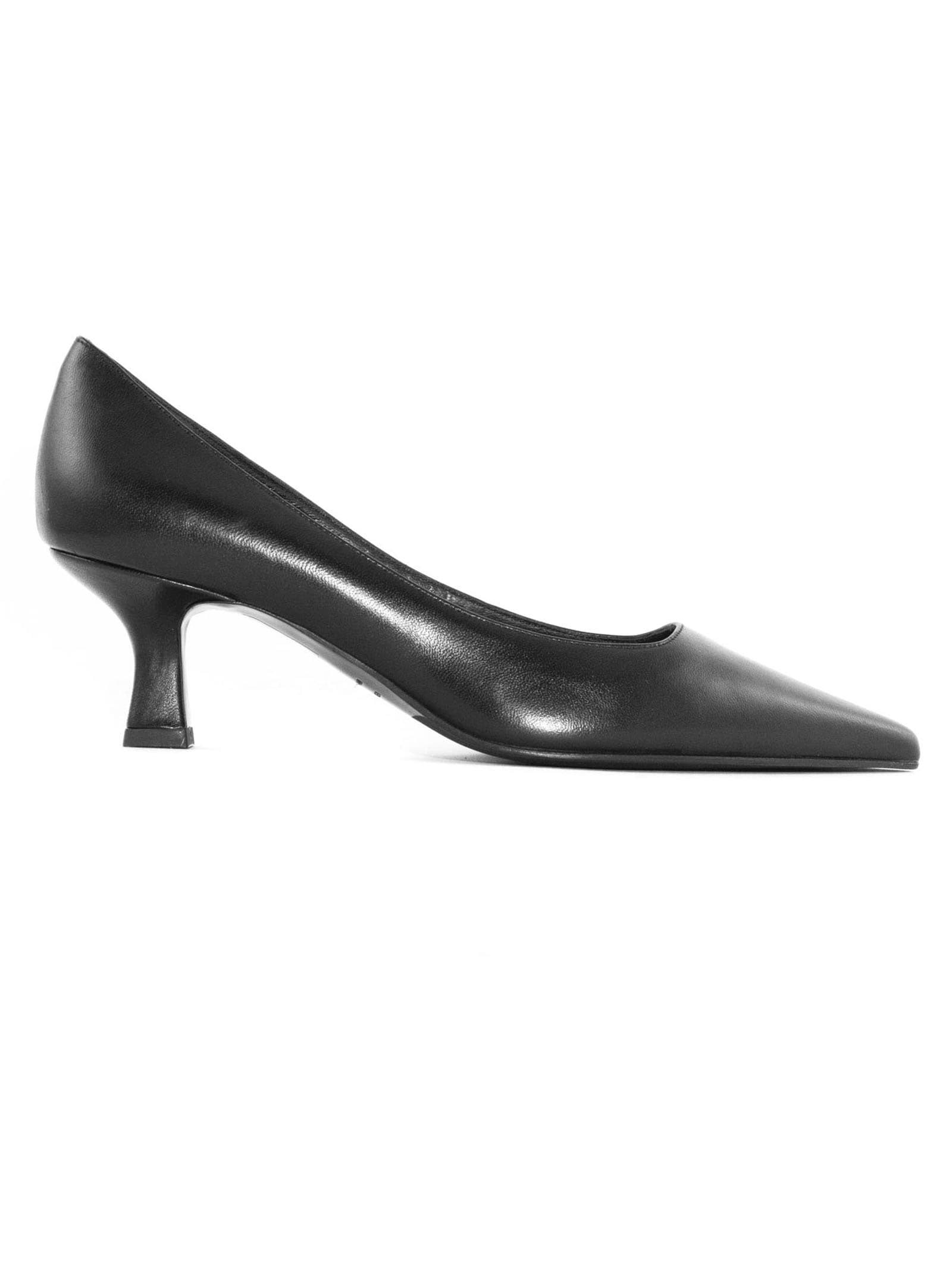 Shop Roberto Festa Black Leather Arnet Pumps