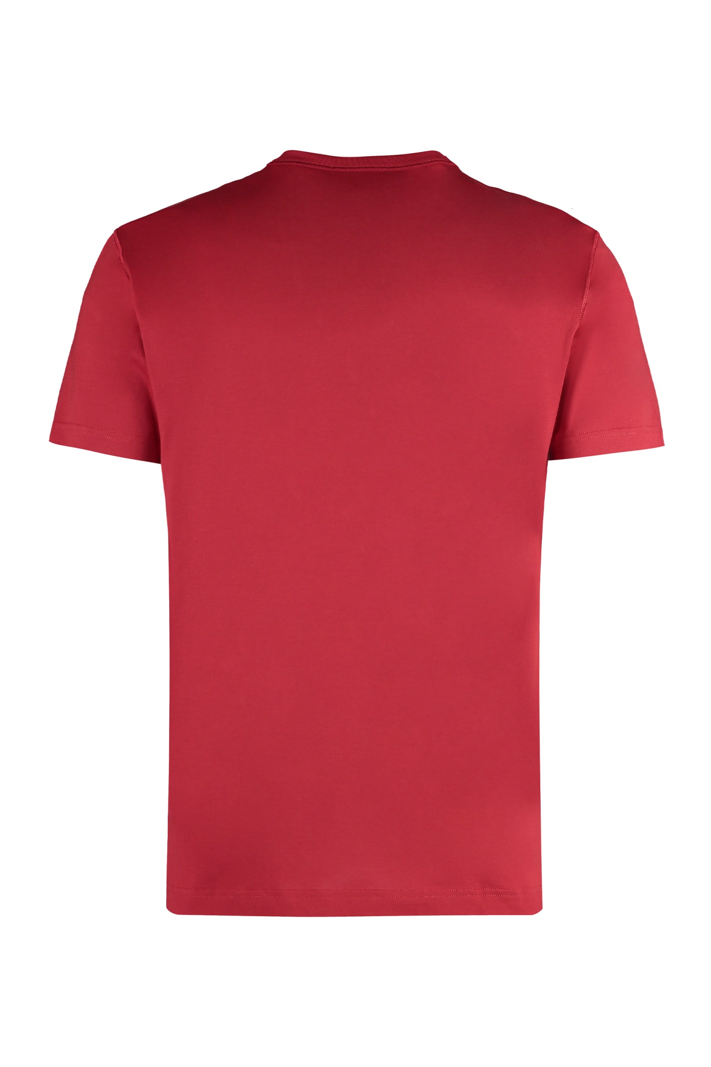 Dolce & Gabbana Men's Cotton Crew-neck T-shirt In Red