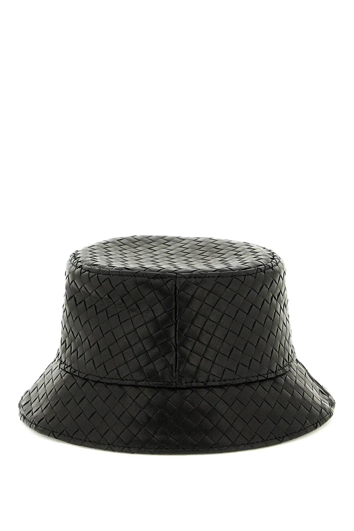 Bottega Veneta Intrecciato Leather Bucket Hat 'Dip' | Blue | Women's Size M