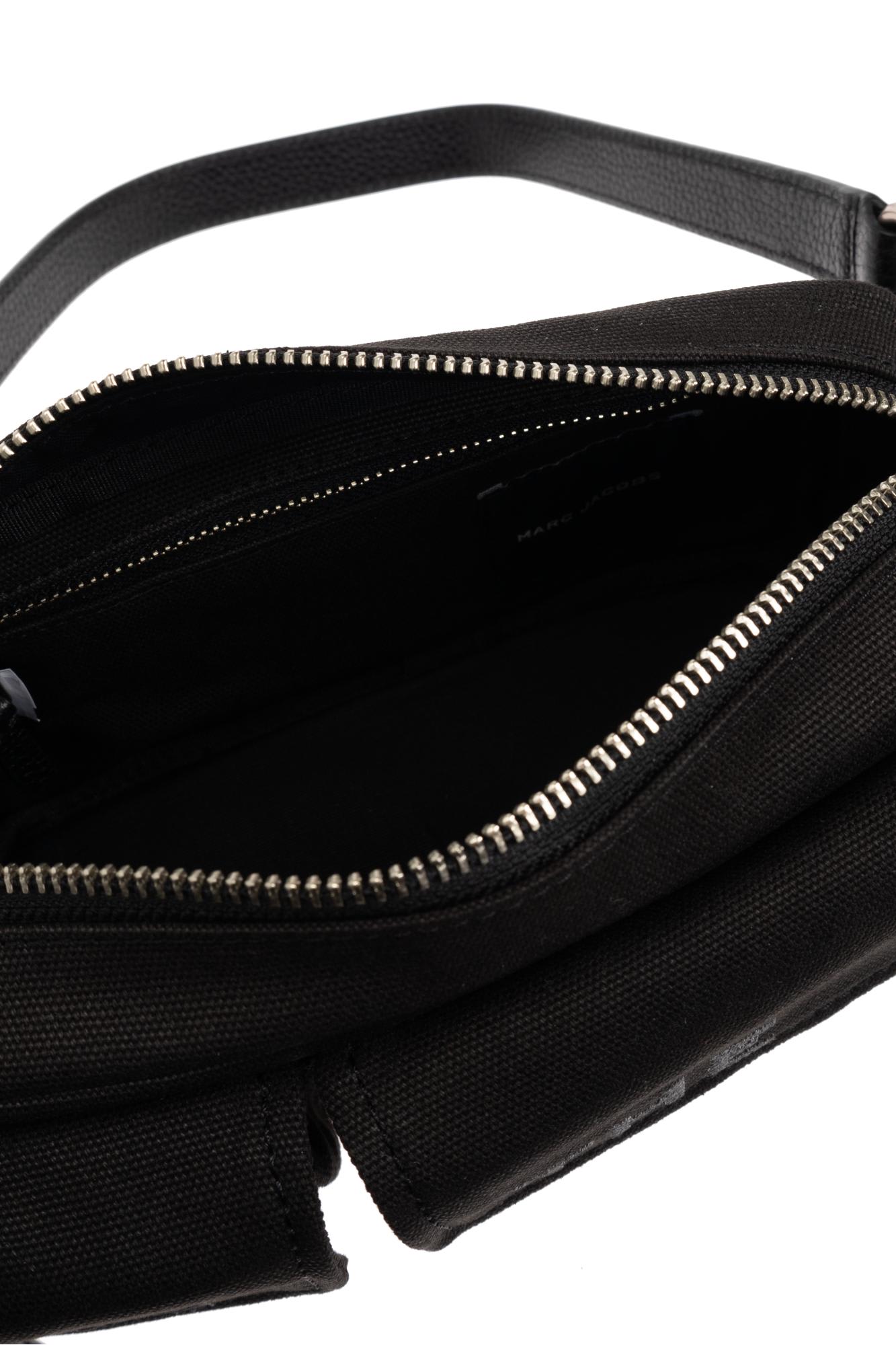 Marc Jacobs The Cargo Canvas Shoulder Bag In Black