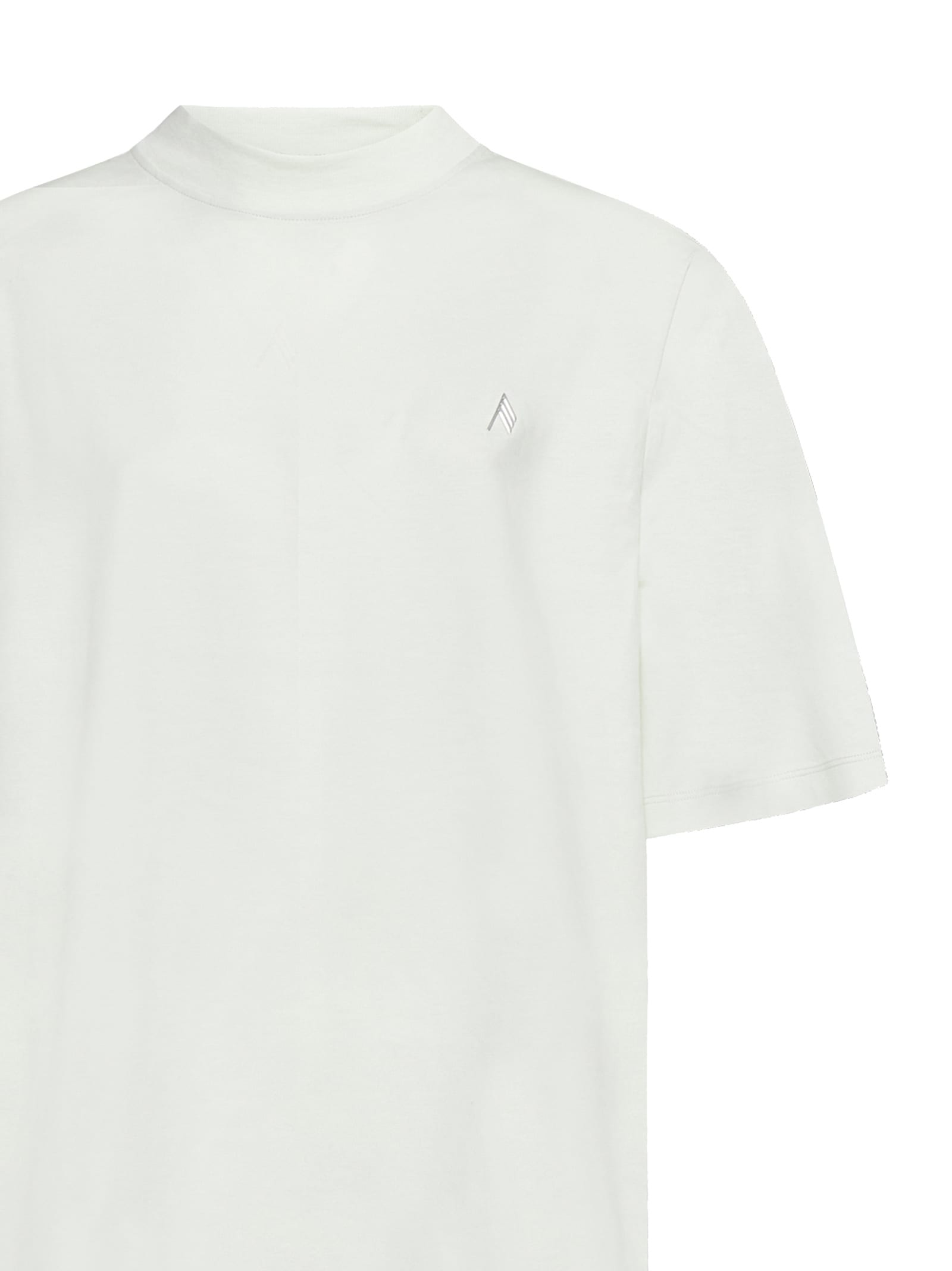 Shop Attico T-shirt In Bianco