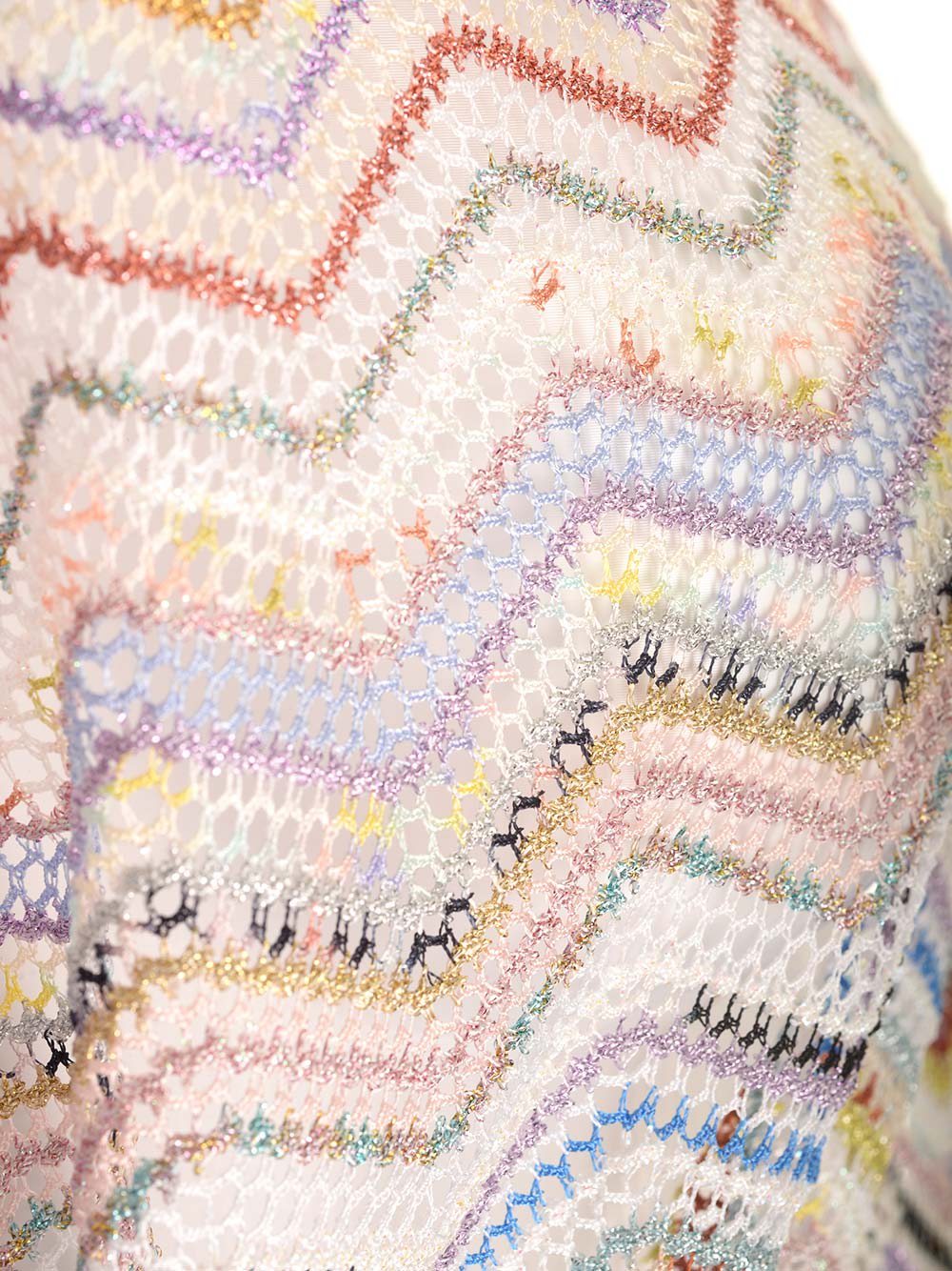 Shop Missoni Viscose Knit Cropped Top In Multicolore