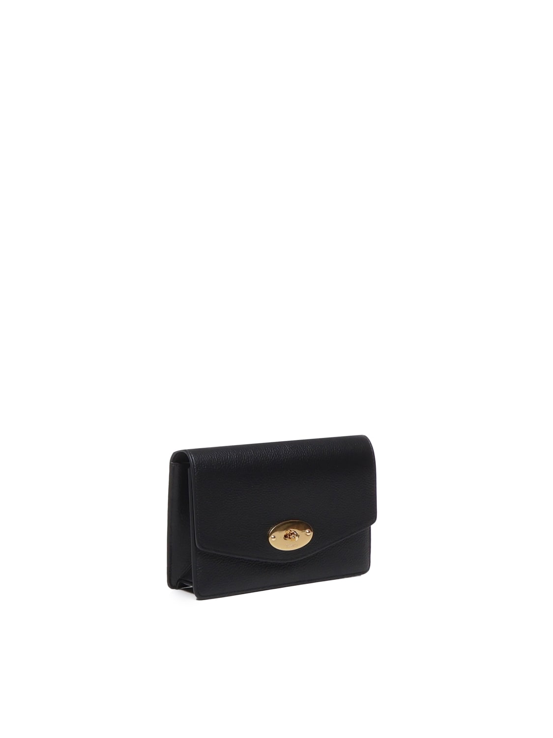 Shop Mulberry Small Darley Leather Bag In Black