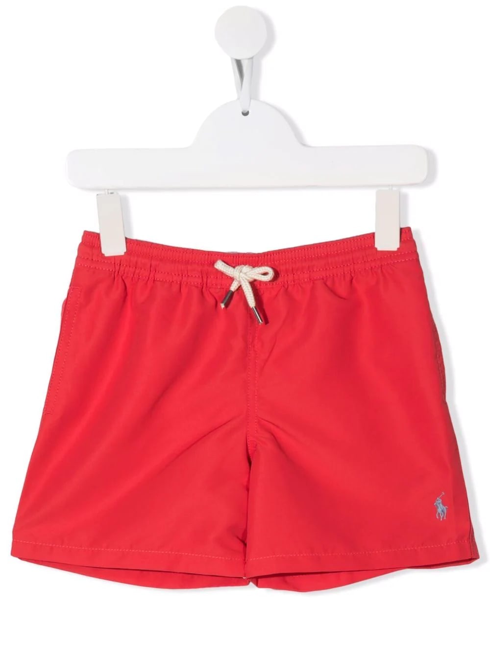 Ralph Lauren Kids Red Swim Shorts With Embroidered Pony