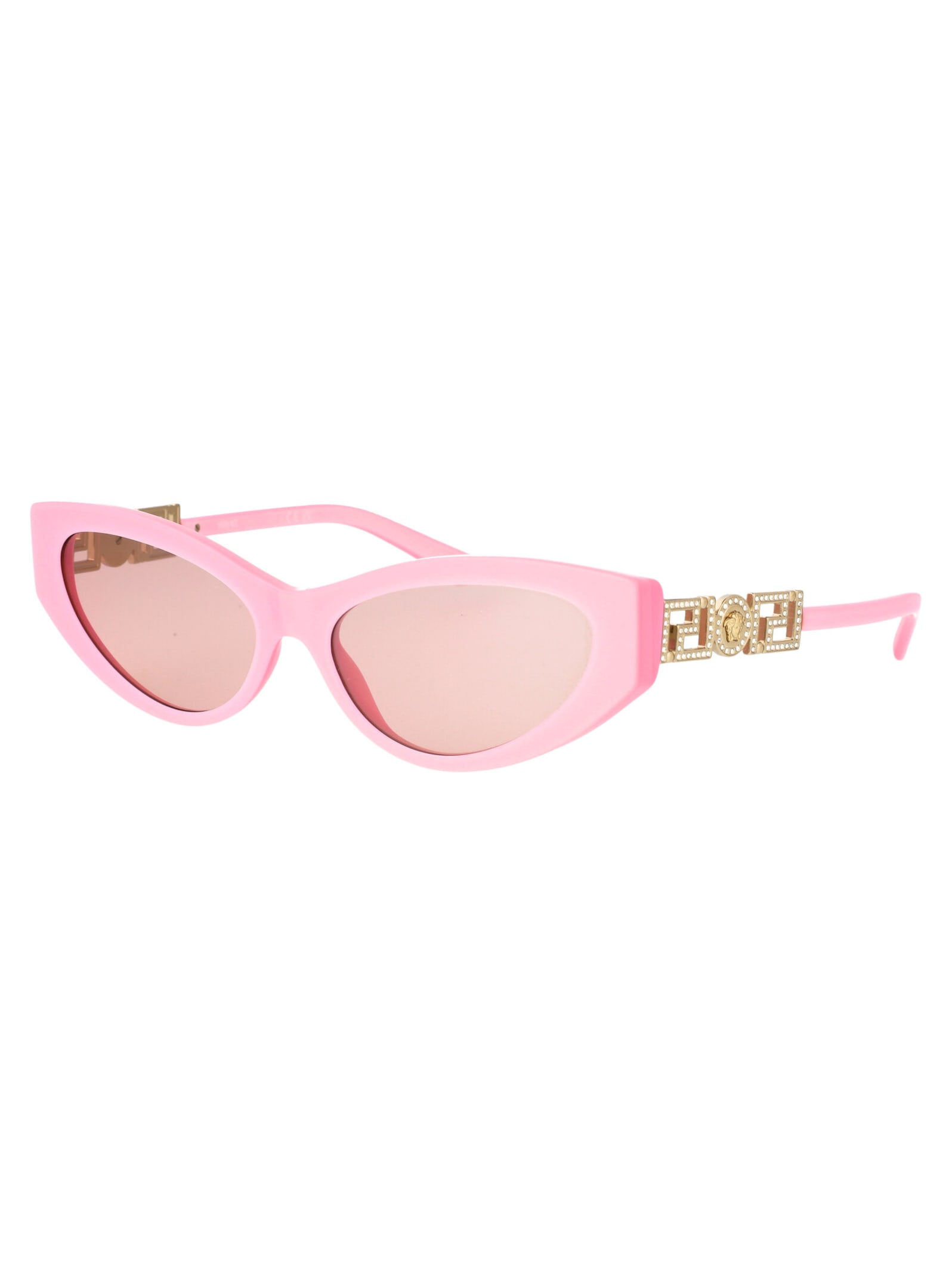 Shop Versace 0ve4470b Sunglasses In 5473/5 Perla Pastel Pink