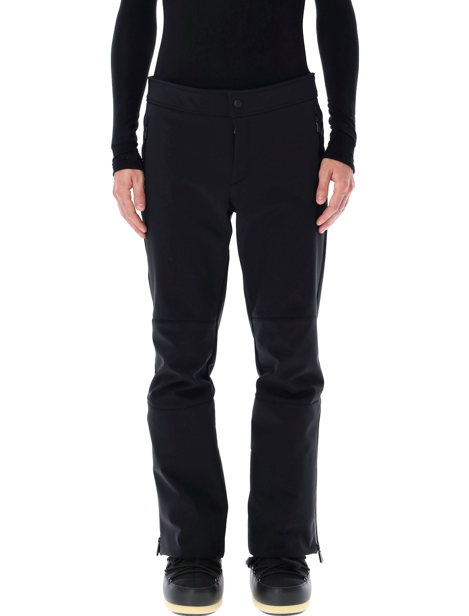 Shop Moncler Ski Trousers In Black