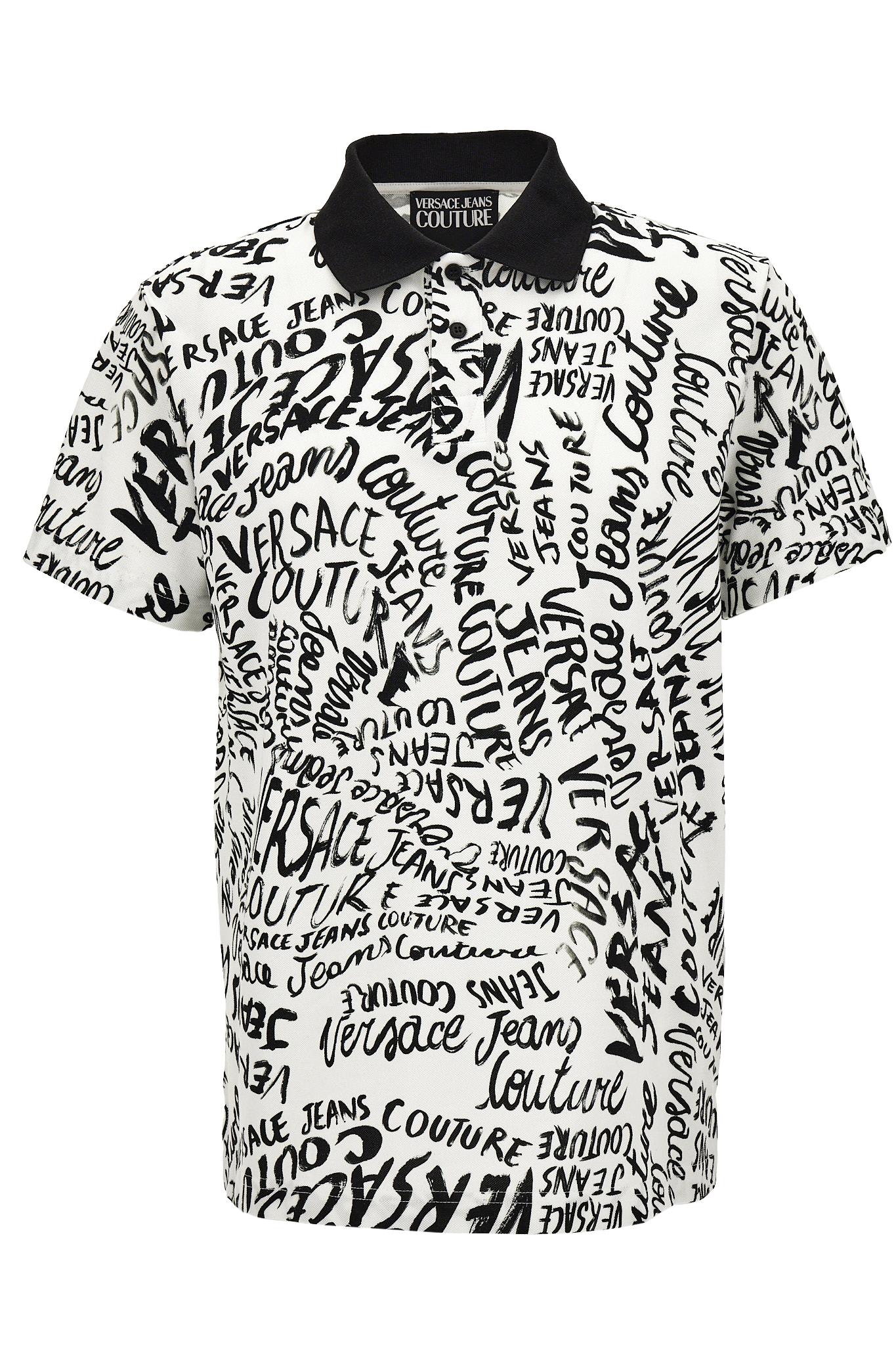 Shop Versace Jeans Couture Polo In White