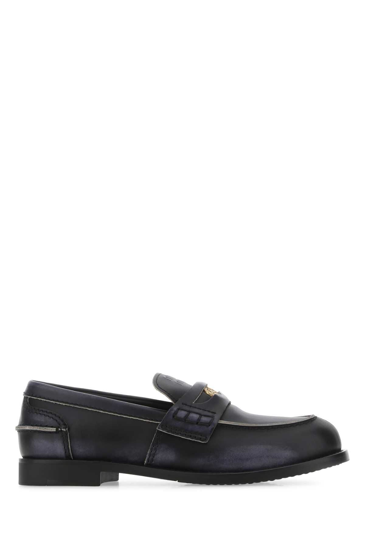 Miu Miu Black Leather Loafers