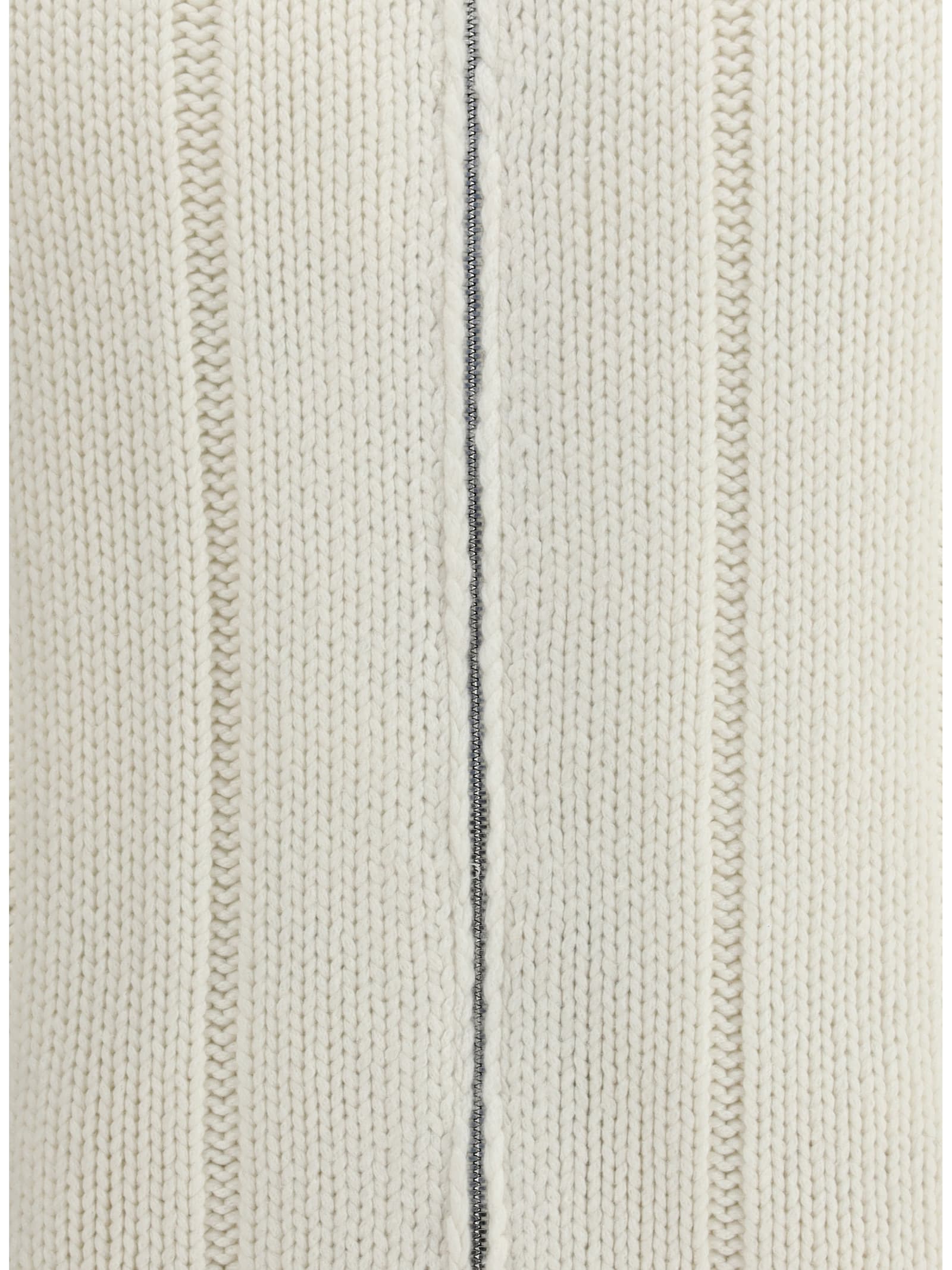 Brunello Cucinelli Men Knitted Down Jacket In Multi