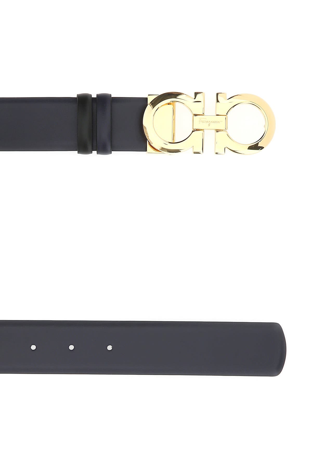 ベルト SALVATORE FERRAGAMO Cintura Ferragamo Midnight Blue Reversible Belt In Mirtonero | ModeSens