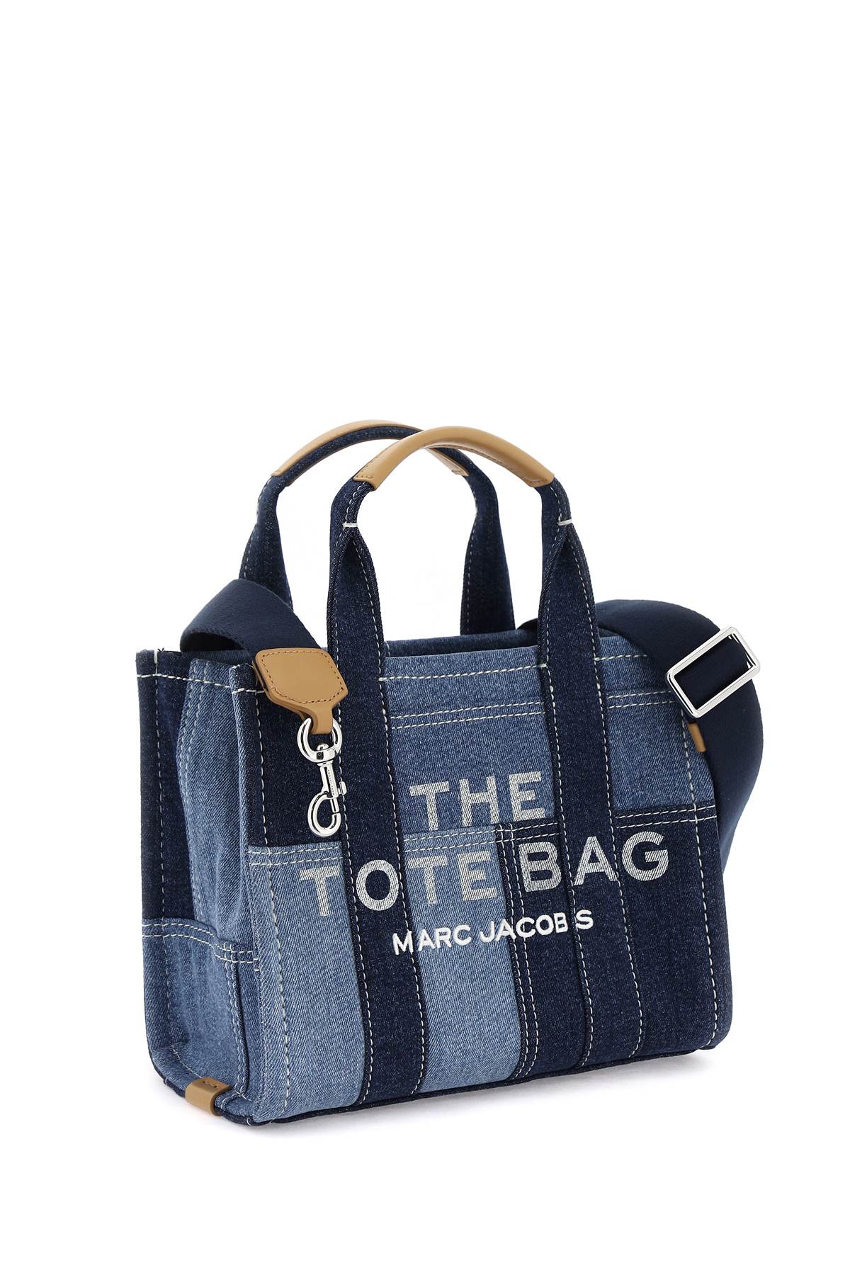 Shop Marc Jacobs The Denim Small Tote Bag In Blu Denim