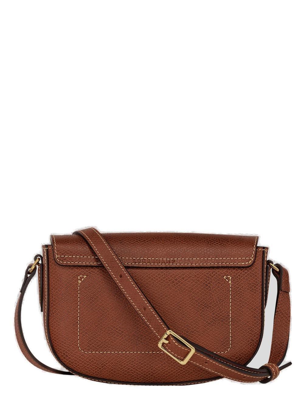 Longchamp S Épure Logo-debossed Crossbody Bag In Buff