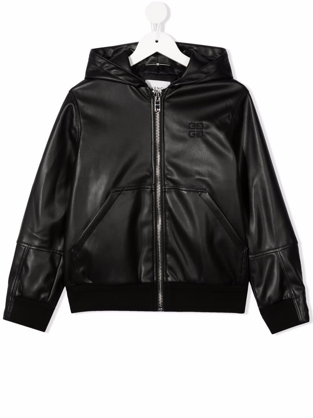 Givenchy Matthew M.williams Capsule Black 4g Leather Kids Jacket