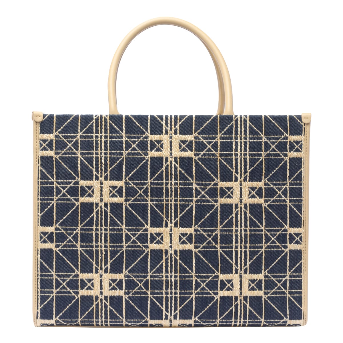 Shop Elisabetta Franchi Logo Tote Bag In Blue