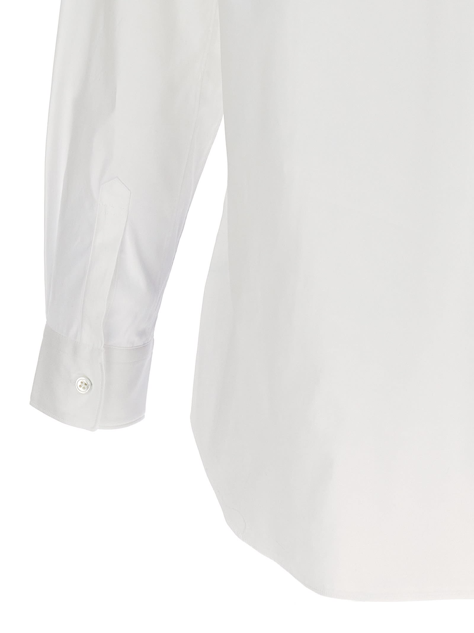 Shop Comme Des Garçons Shirt Patterned Square Shirt In White