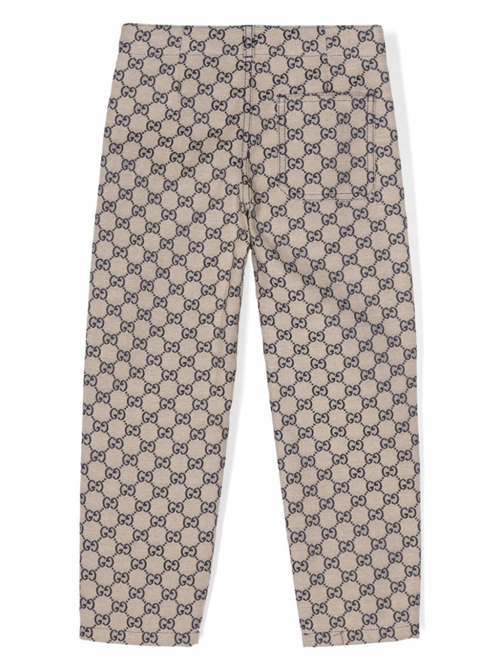 GUCCI GG FABRIC TROUSERS 