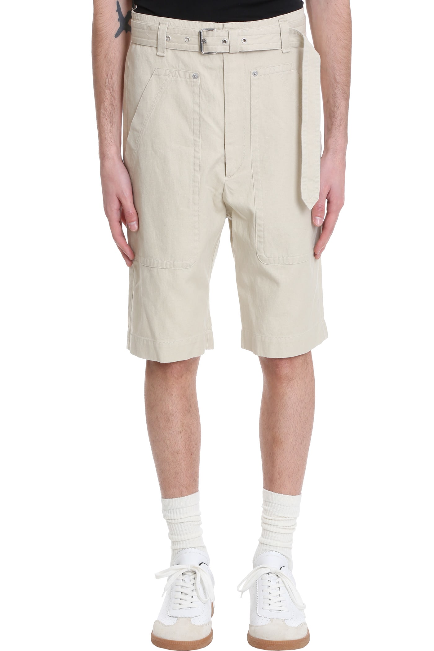 Isabel Marant Paolino Shorts In Beige Cotton