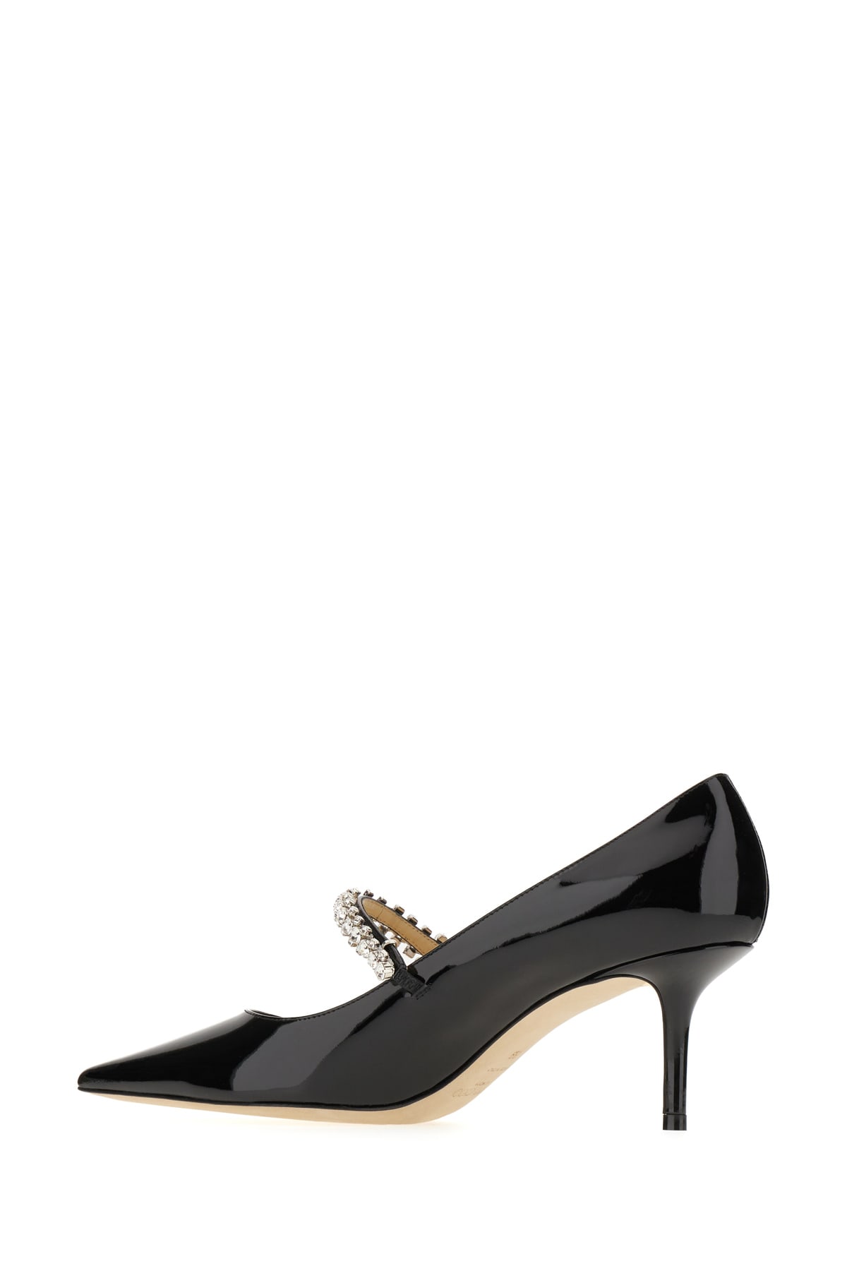 Jimmy Choo Bing 65mm Crystal-embellished Patent-leather Pumps In Black