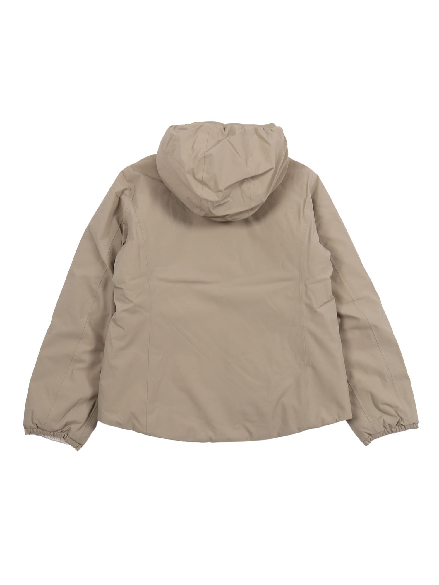 K-way P. Liily St Warm Hooded Jacket In Gold