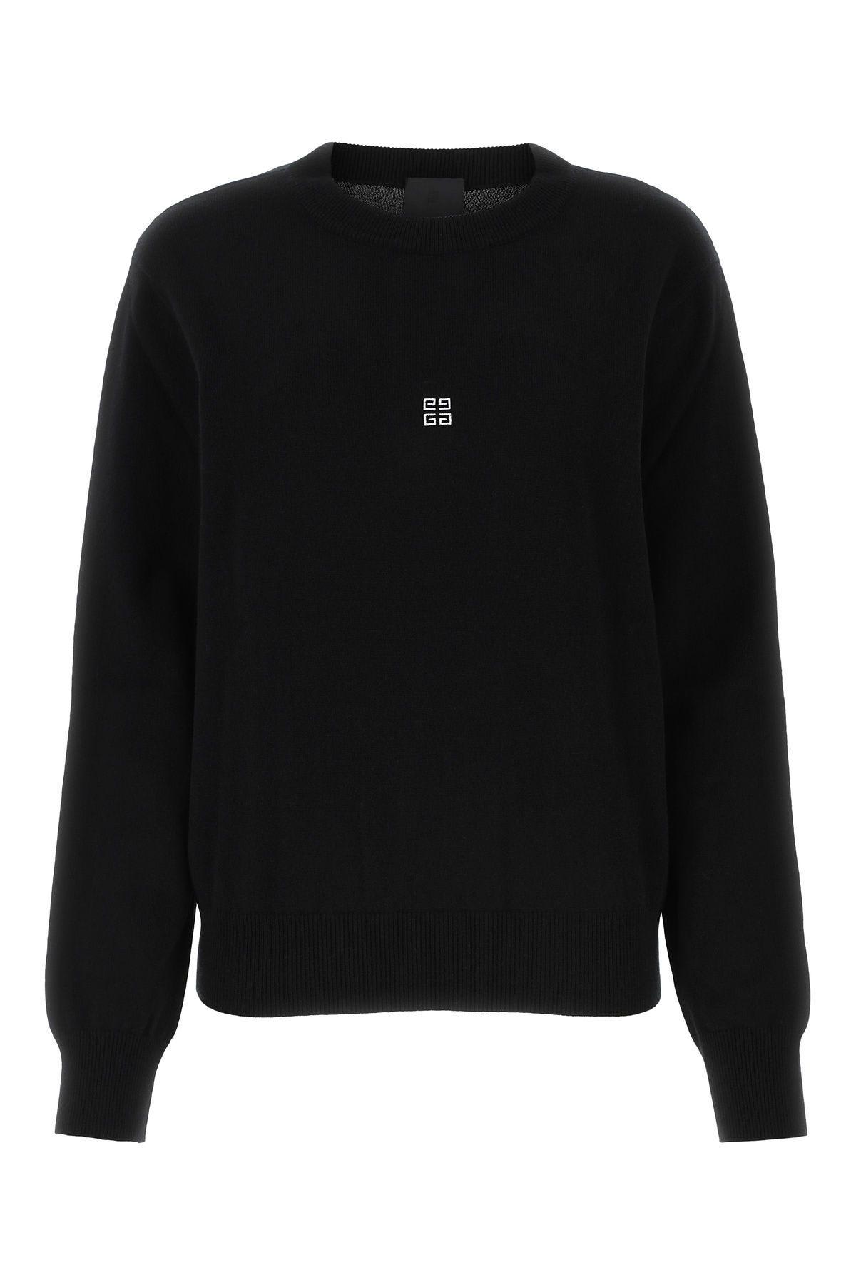 GIVENCHY BLACK WOOL BLEND SWEATER