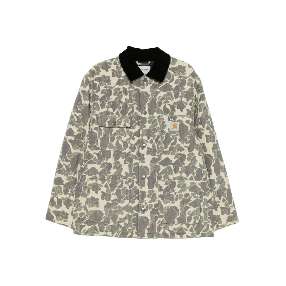 Carhartt Tapestry Chore Camo Duck Jacquard Jacket In Gray