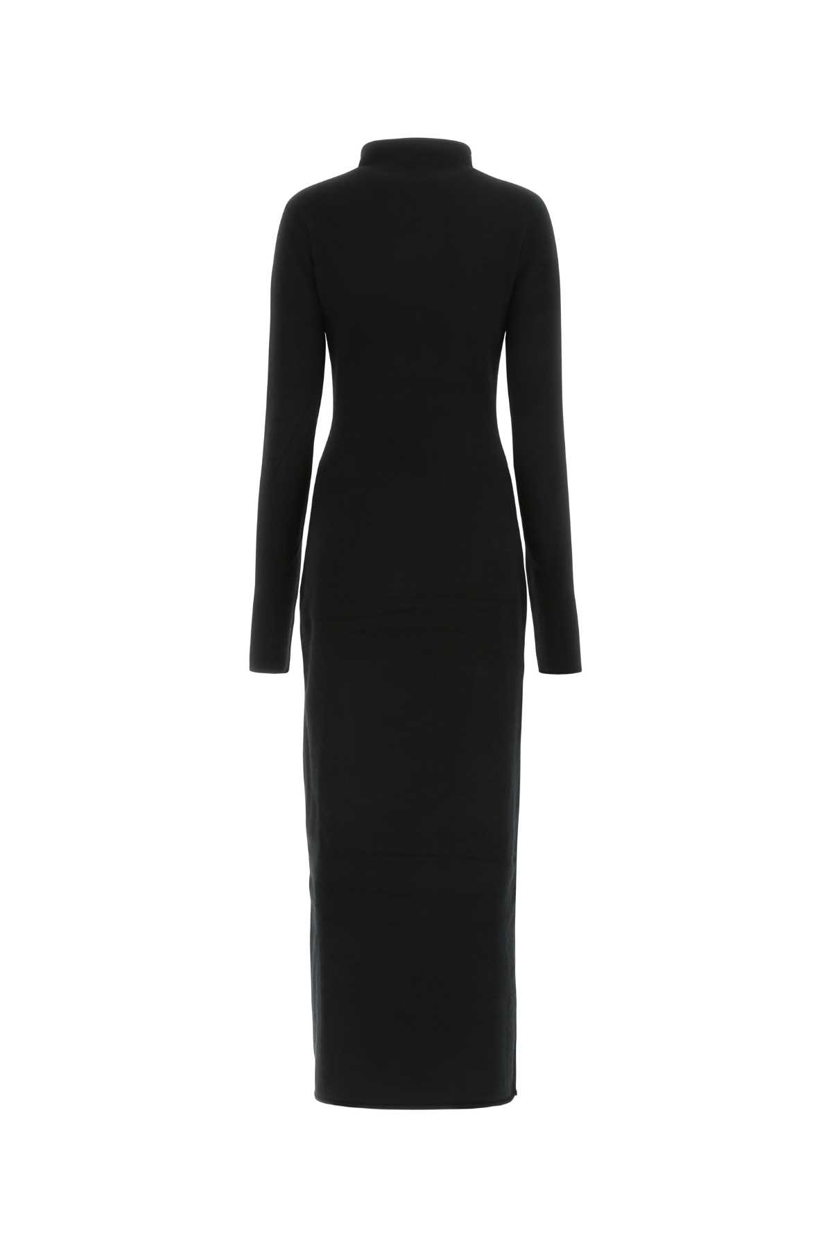 Shop Sportmax Black Cashmere Stretch Blend Oriana Dress In 005