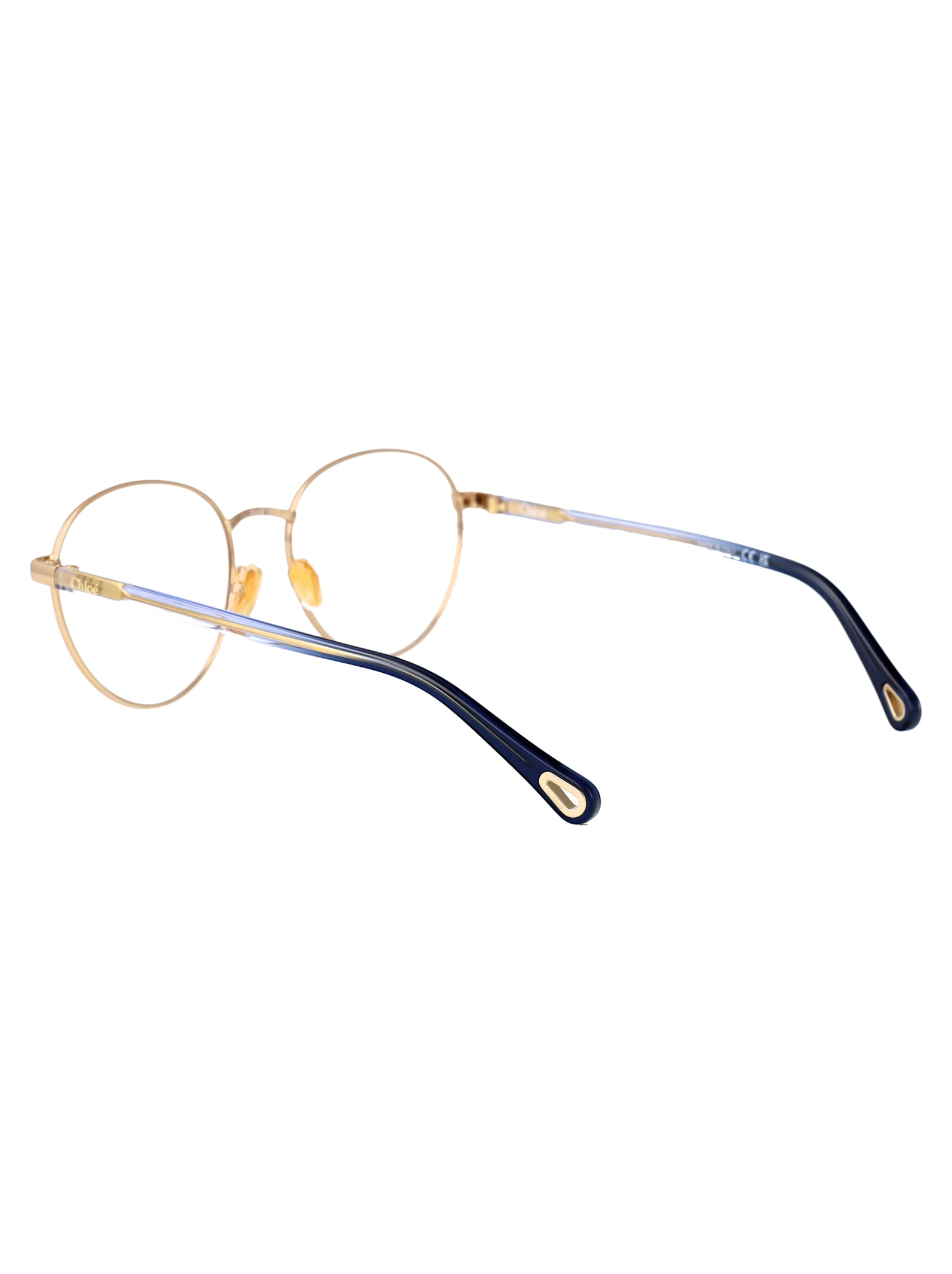 Chloé Ch0269o Glasses In Gold-blue-transparent