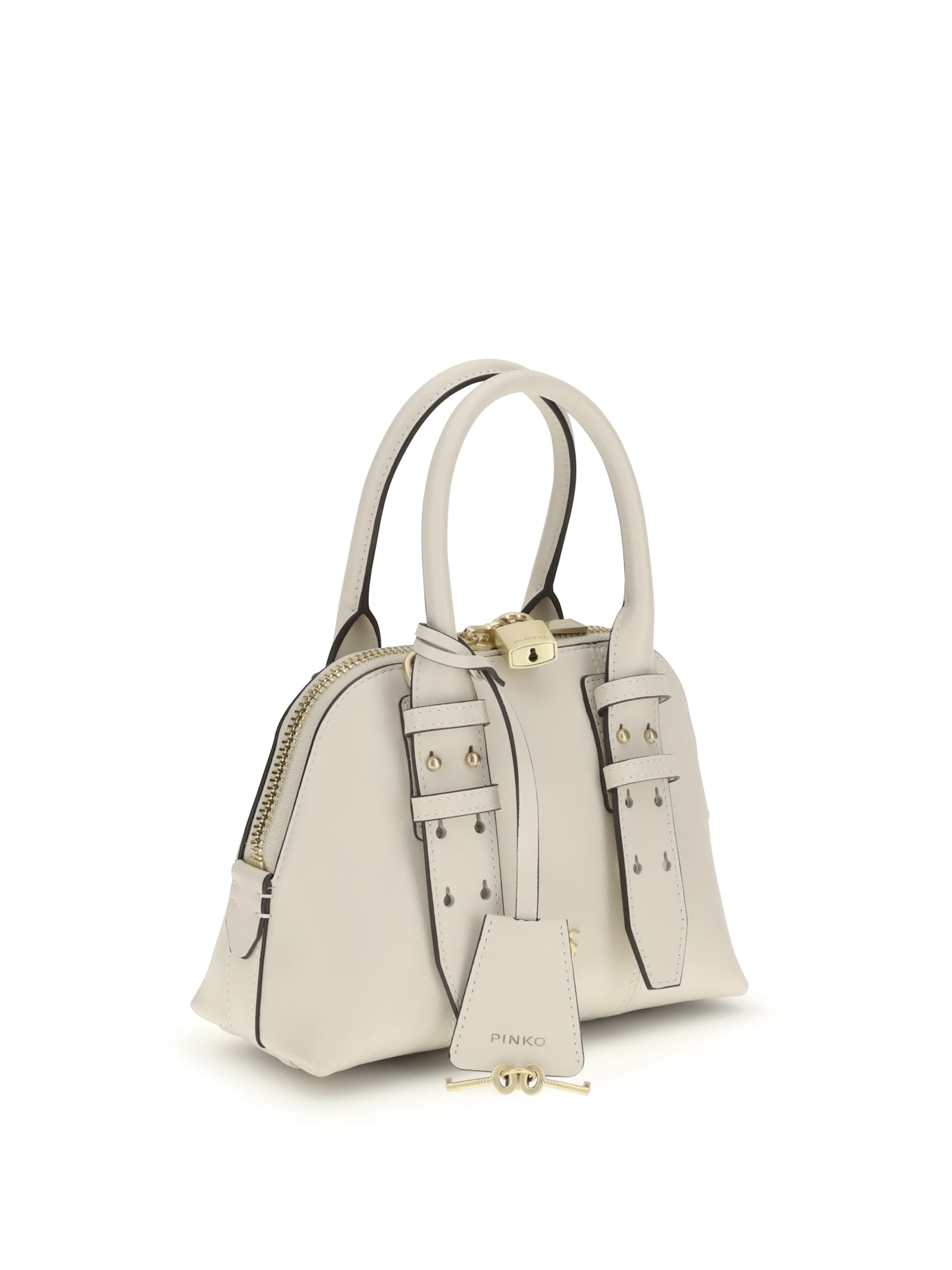 Pinko Mini Escape Handbag In Neutral