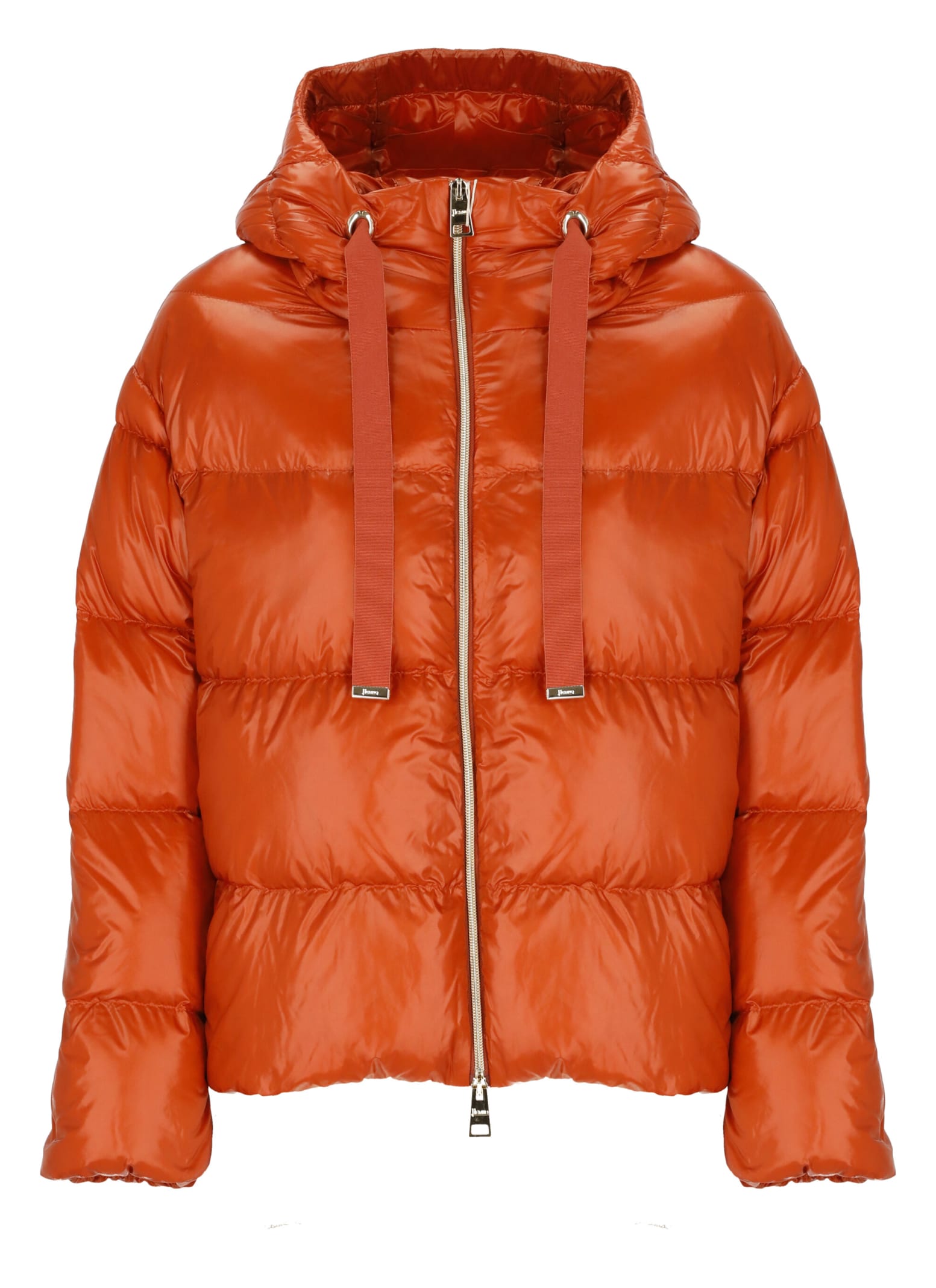 Herno Down Jacket In Orange
